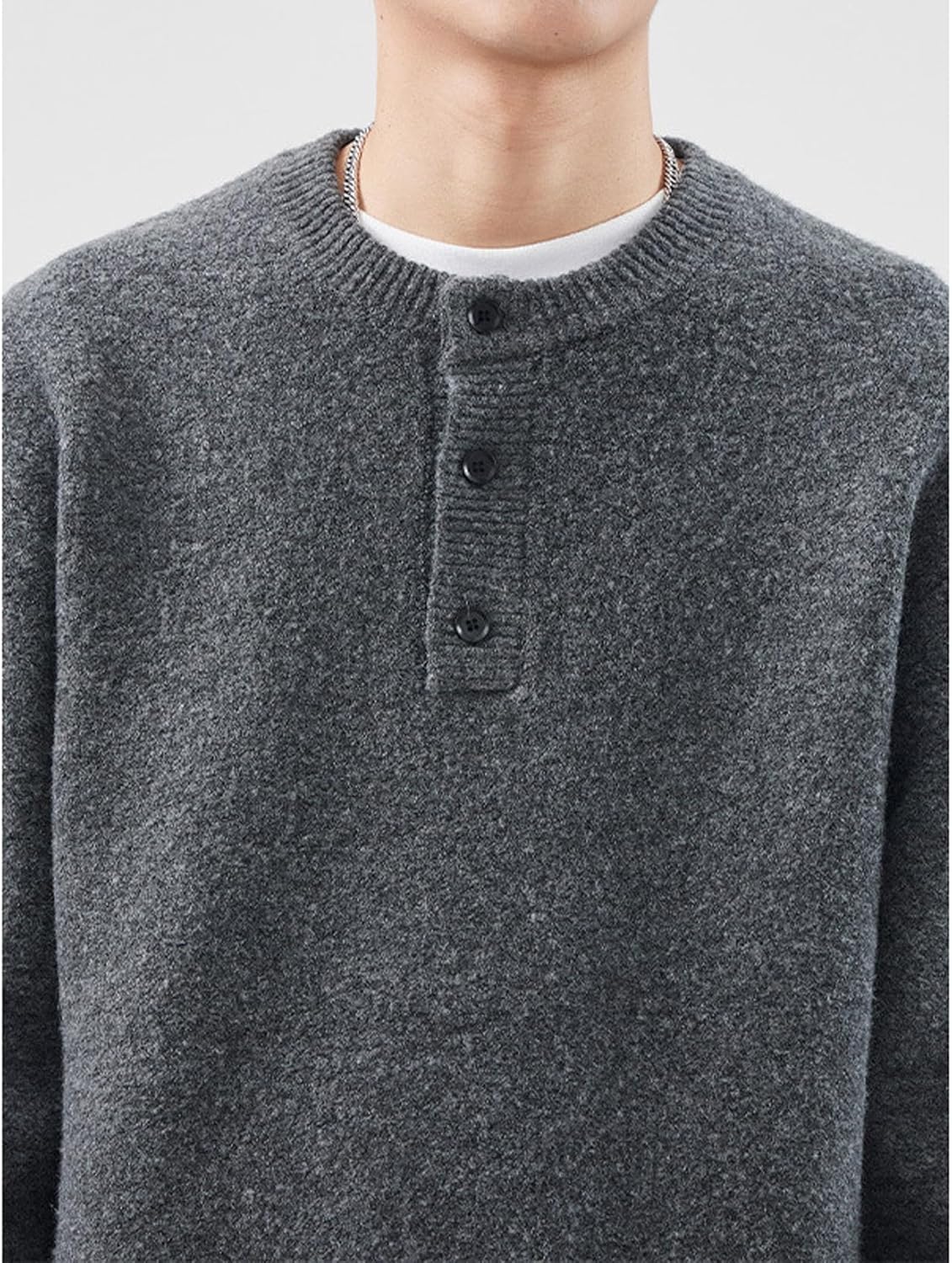 [Ｆａｉｃｈｏｏｓｅｏｕｓｅ] ベスト セーター ウェア プルオーバー 長袖 ラウンドネック 無地 3色 イギリス風 ニット メンズ