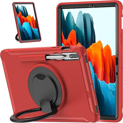 Vista 42 de ORIbox Defender - Funda para Samsung Galaxy Tab S8/Tab S7 de 11 pulgadas, protección contra caídas de cuerpo completo, parachoques 3 en 1 a prueba