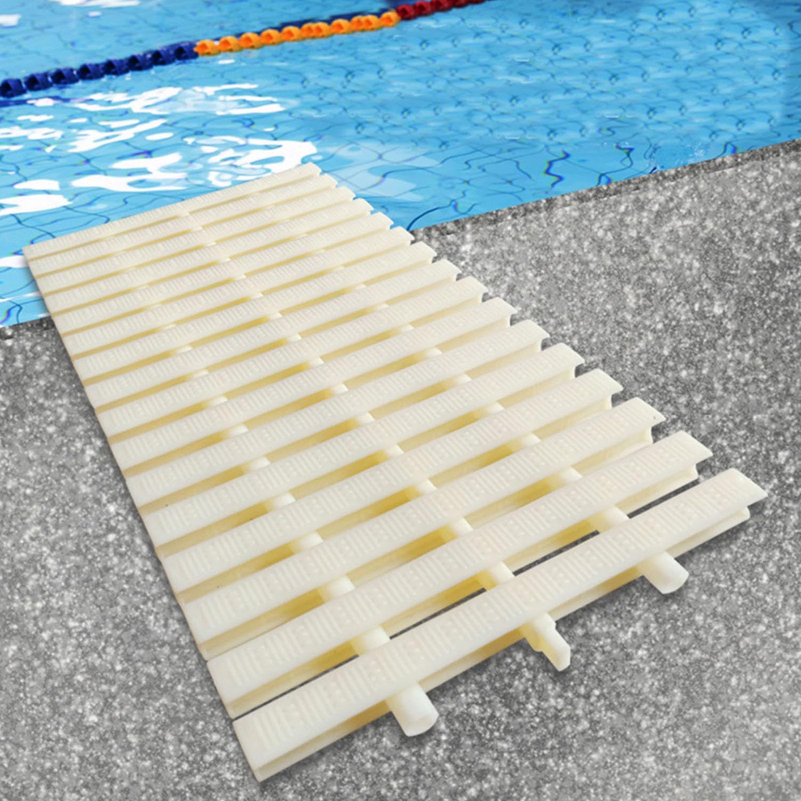 Griglie per Piscine, griglia di drenaggio Girevole a 360°, griglia di grondaia componibile per vialetti e recinzioni da Giardino, Set da 6 Pezzi (25x100 cm) - Soluzione efficiente per Il Dre