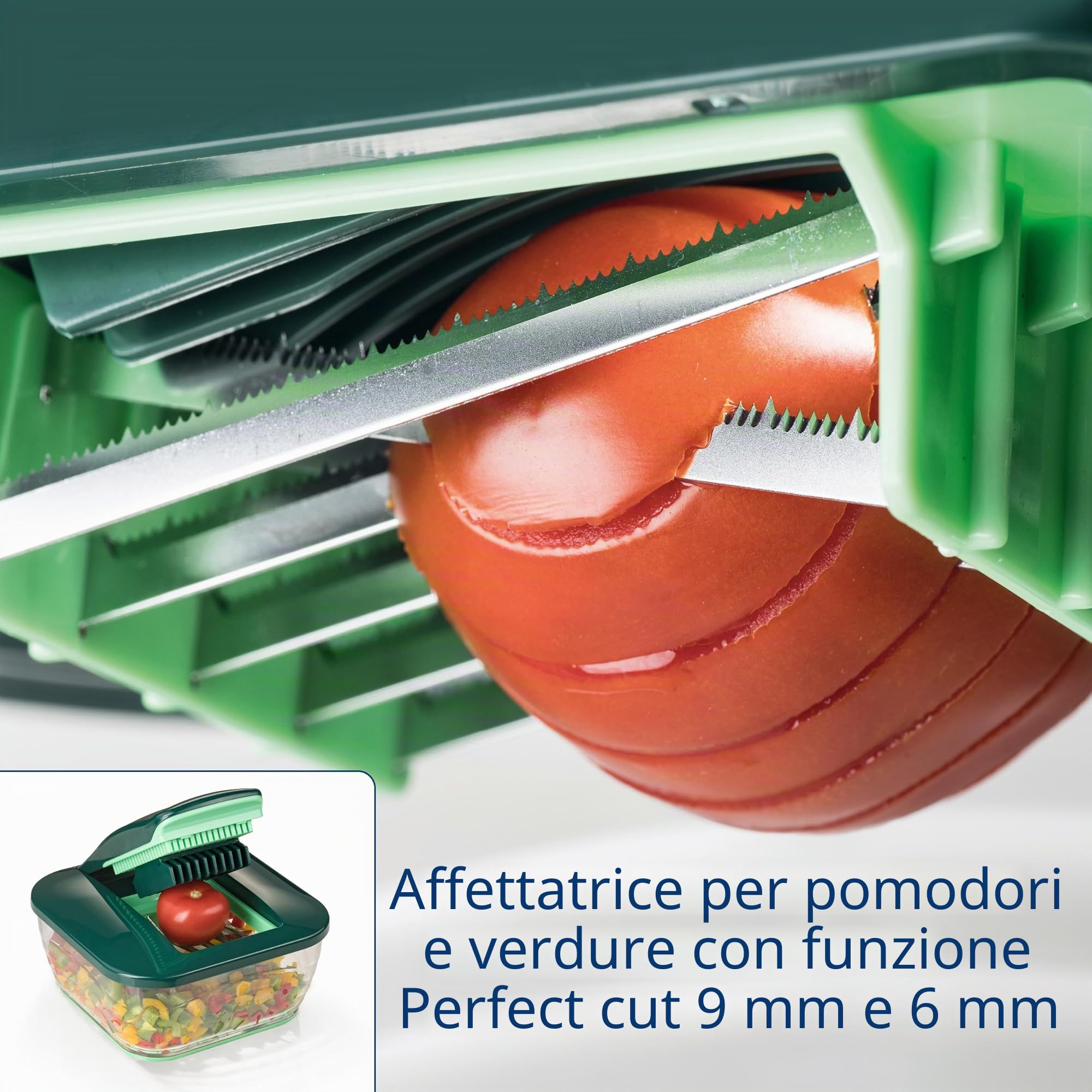 Genius A27060 Nicer Dicer Chef - Taglia frutta e verdura, Acciaio Inox, Plastica, 3300 ml