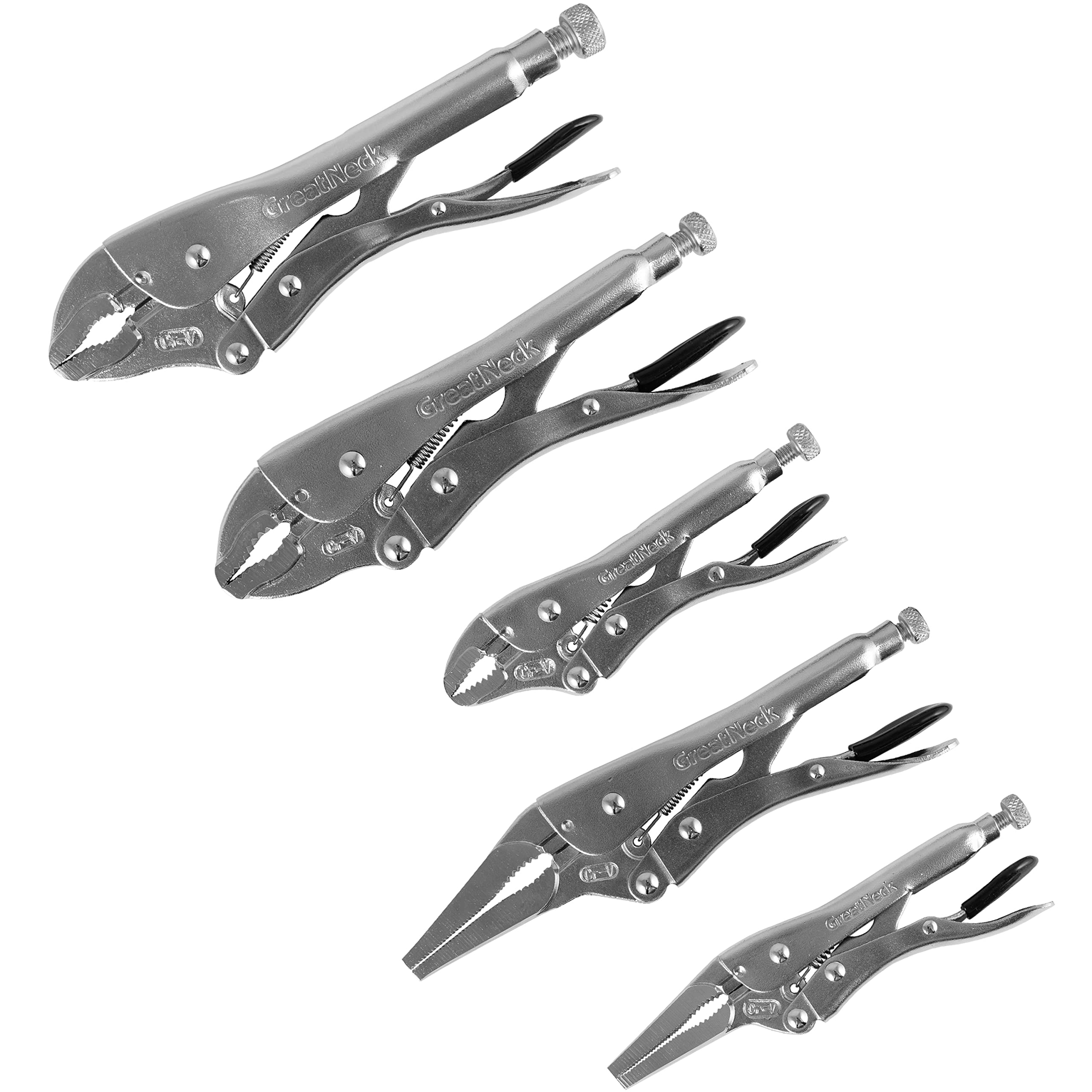 Amazon.com: GreatNeck 74230 5-Piece Locking Plier Set – Curved