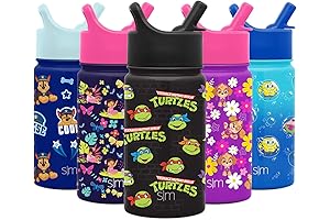 Teenage Mutant Ninja Turtles Kids Water Bottle with Straw | Summit Collection | 14oz