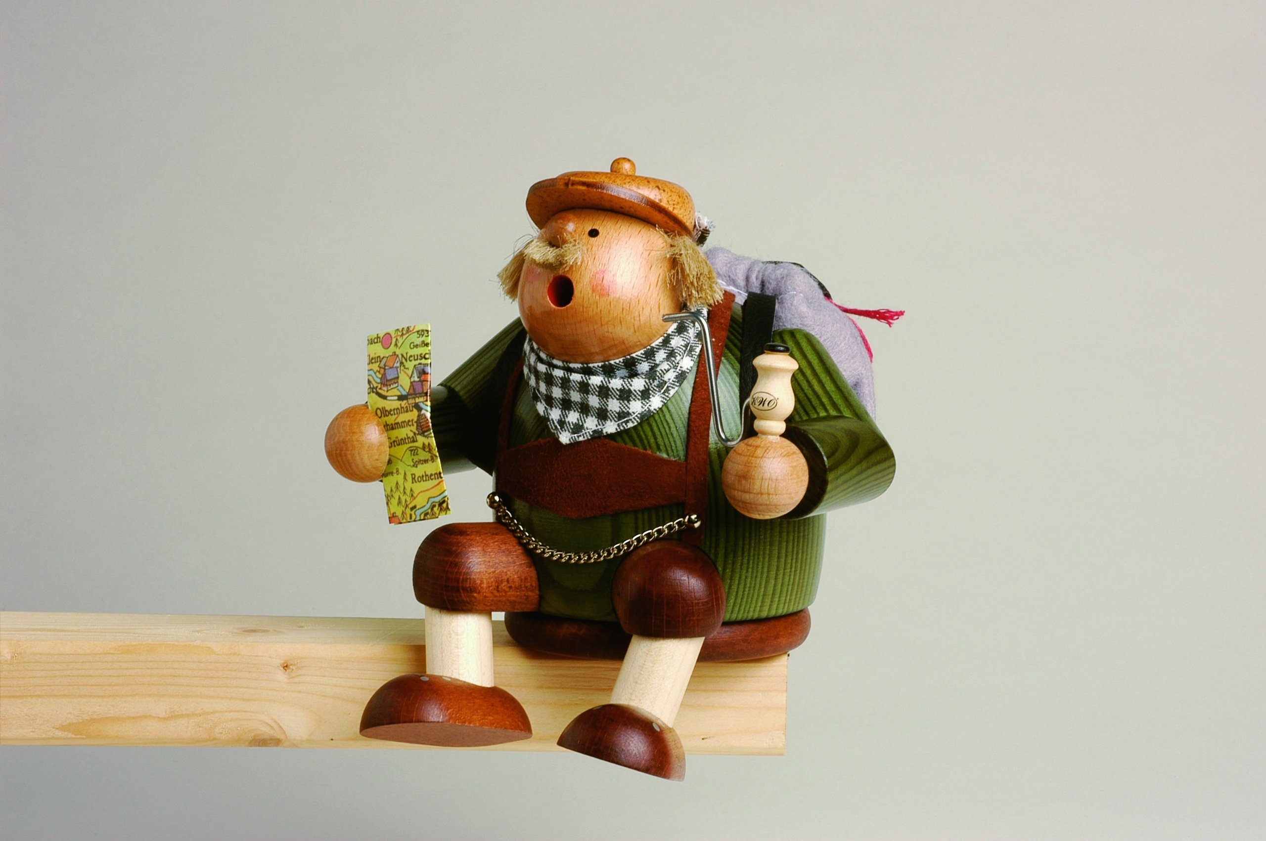 KWO Olbernhau Bruciatore Di Incenso Fatto A Mano, Multicolore, Originale Dai Monti Metalliferi, Germania