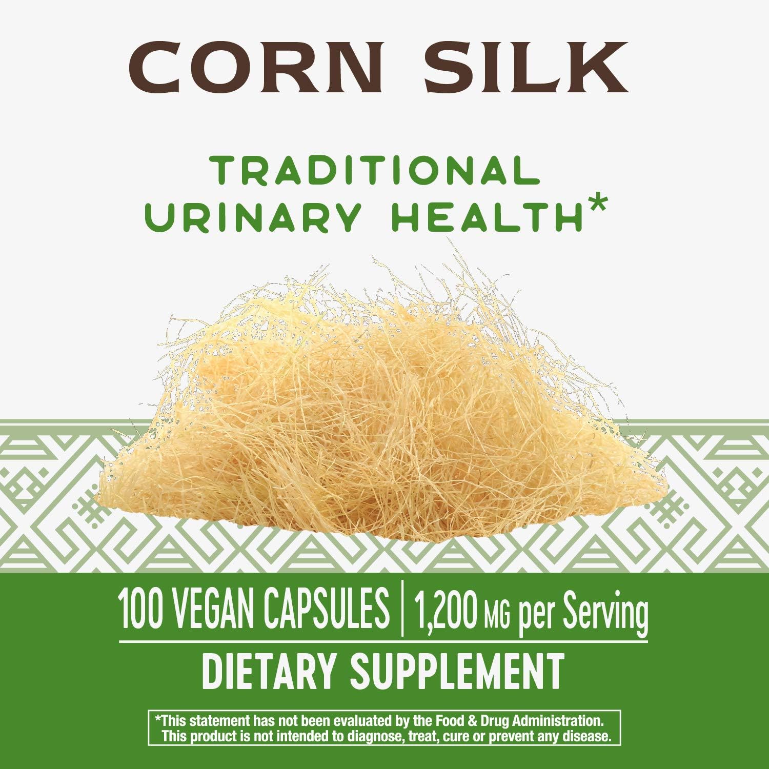 Nature's Way Premium Herbal Corn Silk 1200 mg per serving 100 VCaps