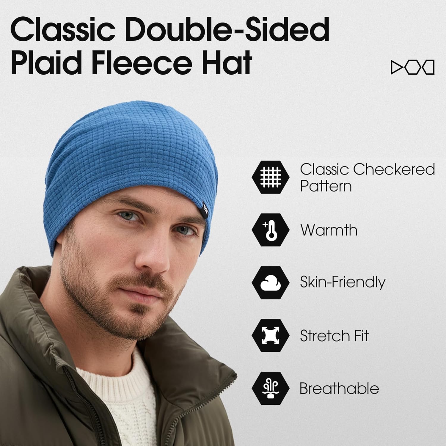 AUSFLUG Beanie Skull Cap for Men Women Winter Slouchy Beanie Hat, Warm for Outdoor Skiing, Running & Work - Image 5