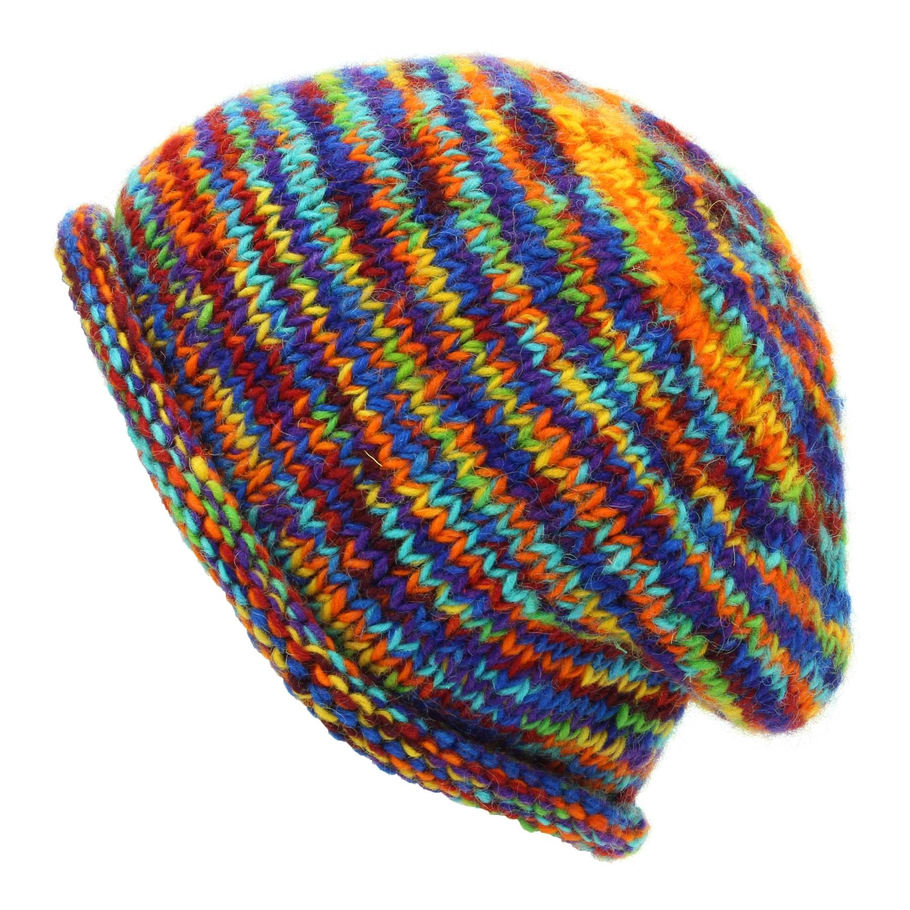 Loudelephant Sd Rainbow Hand Knitted Wool Beanie Hat