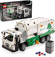LEGO Technic Mack LR Electric Garbage Truck 42167 - Realistic Recycling Toy with Side Loader for Kids 8+ Boys Girls