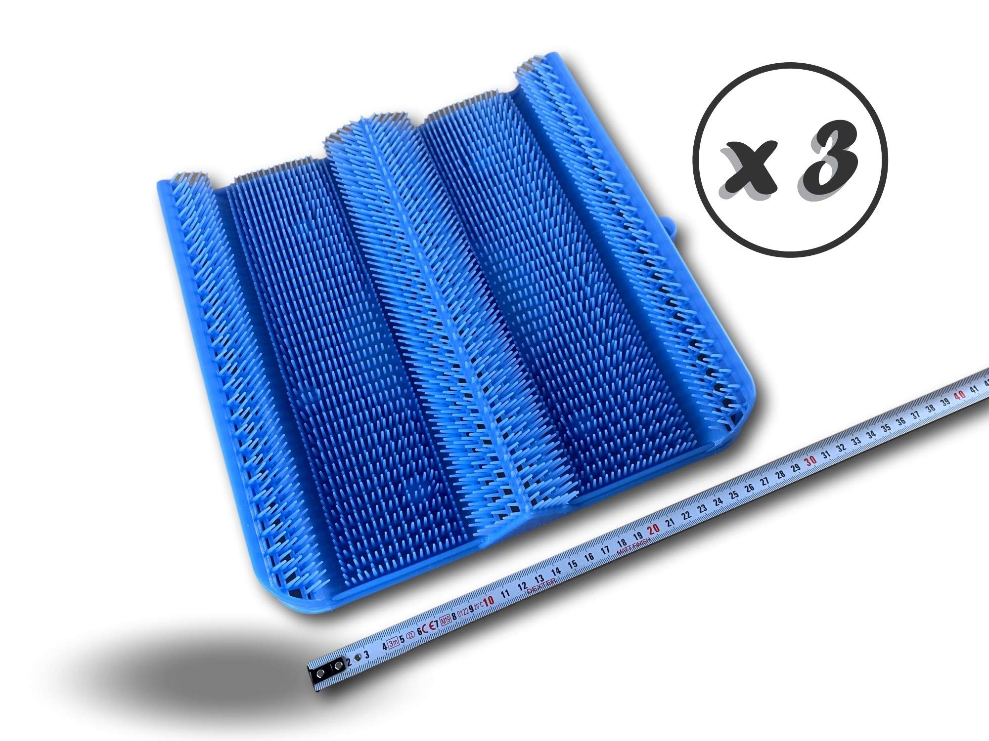Kibros Lot 3 tapis massants pieds ergonomiques brosse acupression | Ergonomique, brosse d'acupression, soulage tensions pieds, lavage nettoyage pieds salle de bain douche.