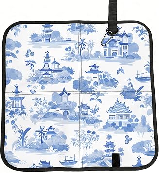 Waterproof Portable Sitting Pad Foldable Thin Seat Cushion for Camping Picnics, Ancient Houses Chair Pad