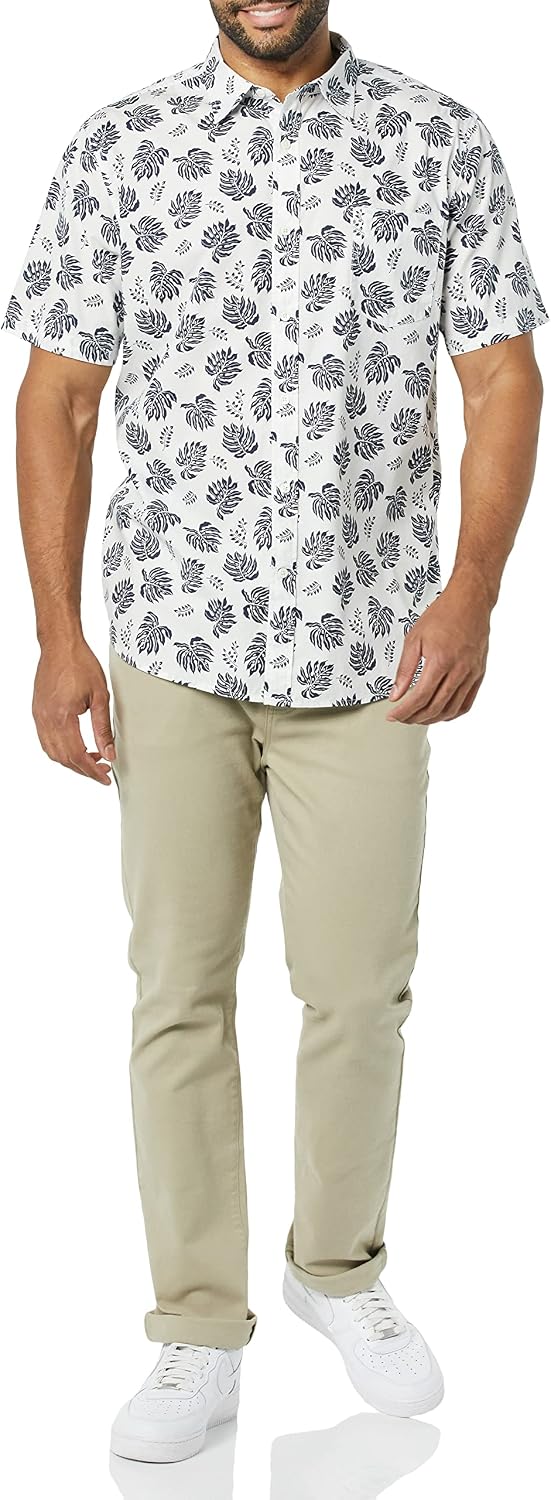 Amazon Essentials Men's Slim-Fit Short-Sleeve Poplin Shirt image 3