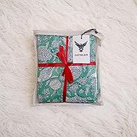 Vista 5 de COTSILER Juego de Servilletas de Algodón Premium Handblock, Estampado Floral, Hechas a Mano, Reutilizables, Lavables para Cena