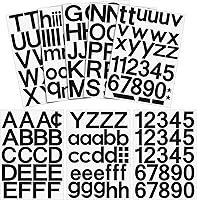 Vista 18 de Outus 8 hojas de calcomanías de letras de vinilo autoadhesivas para buzones, letras y números de vinilo para exteriores para manualidades