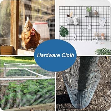 Hardware Cloth 1/2 Inch Metal Chicken Wire Mesh, Stainless Steel Welded Wire Mesh, Poultry Netting Rabbit Dog Hardware Cloth Garden Animal Enclosure (Size : 1.2x15m)