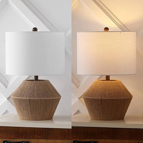 Miniatura 6 de JONATHAN Y JYL4049A Alma - Lámpara de mesa LED de 21.75 pulgadas, estilo rústico costero, de hierrocuerda, estilo shabby chic, minimalista,