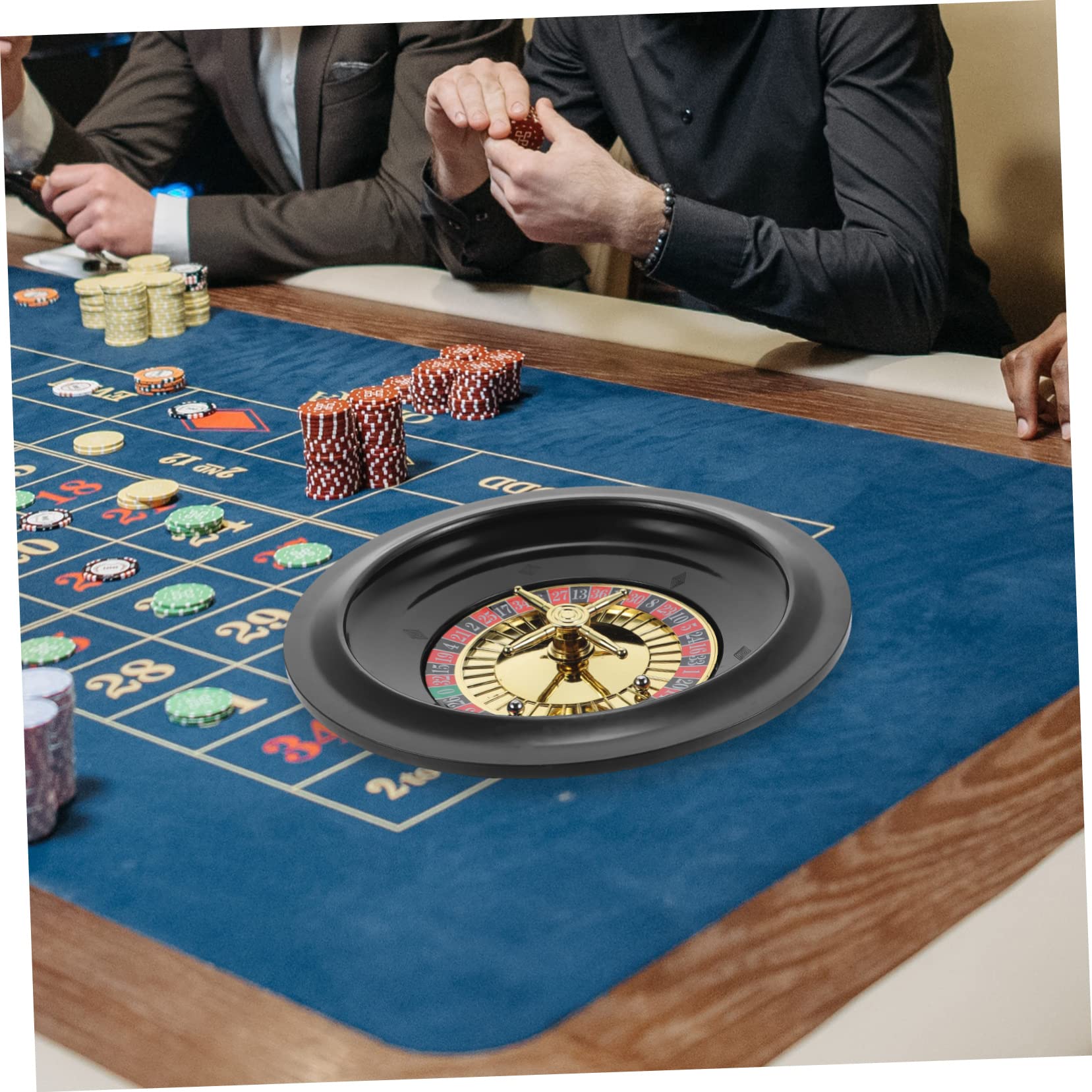 Rueda de Póker Creativa para Mesa y Bar de Accesorio de Entretenimiento Portátil y Divertido para Adultos