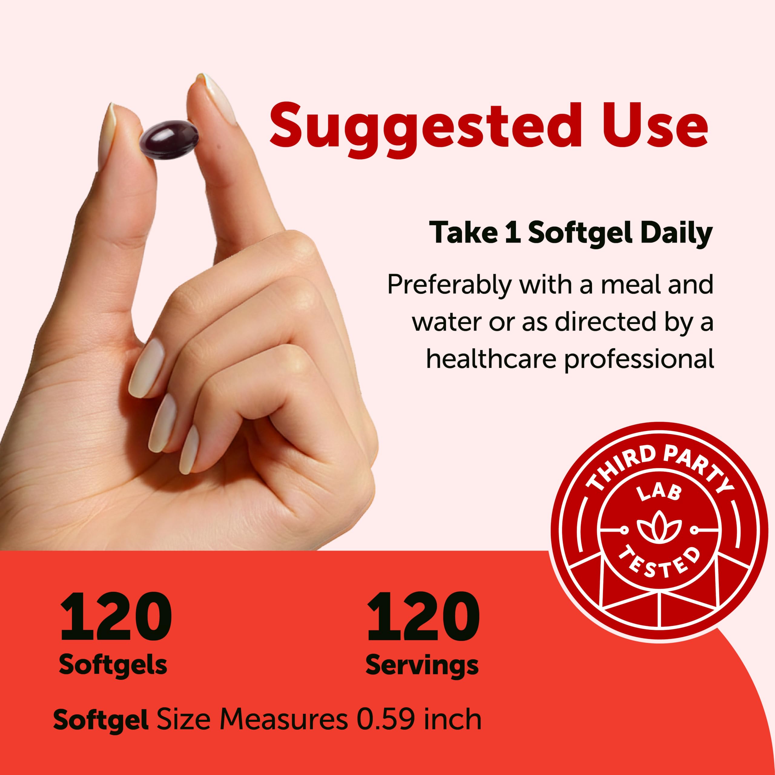 Micro Ingredients Astaxanthin 6mg with MCT Oil, 120 Softgels | Premium Astaxanthin Antioxidant Supplements* | Fresh Microalgae Source | Triple Strength, Non-GMO, Gluten Free, No Soy — Amazon image 3