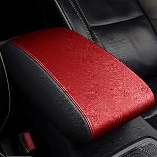 AOMSAZTO Console Covers for 2016-2021 Hyundai Tucson Armrest Red Leather