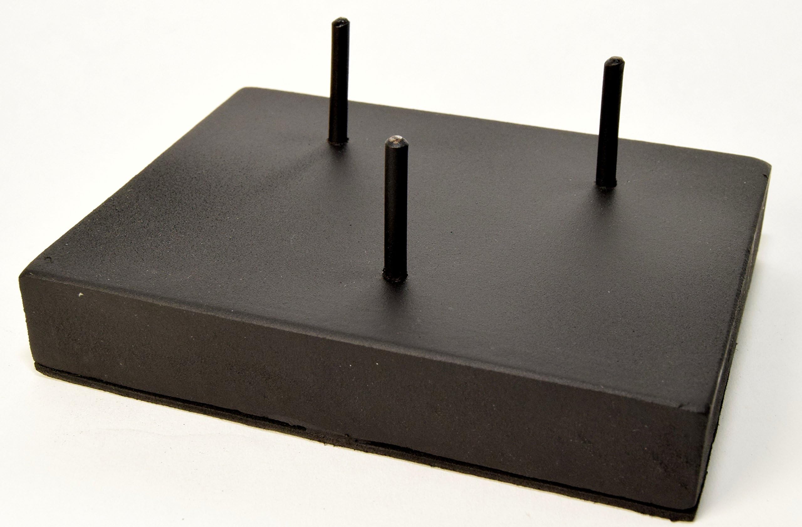 HQRP-Crystal Black Three Prong Wood Display Stand Pedestal for Large Spheres/Eggs/Clusters/Minerals and Other Collectible Stone Crystals