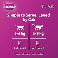 Vista 5 de Mars Pet Care Mars Whiskas Purrfectly - Bolsa de pollo de 3 onzas, 1 unidad, talla única