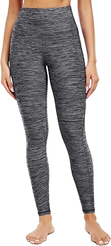 Miniatura 6 de Neleus calzas de yoga para mujer con bolsillo y cintura alta, para correr, con control de barriga