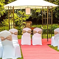 Vista 5 de Newwiee 24 bandas elásticas de arpillera de Navidad para silla, de lino y elastano, lazos para sillas de comedor, bodas, comedor, banquetes