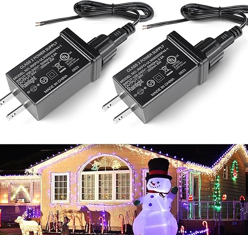 Vista 9 de Fuente de alimentación de clase 2, DC 12V 9W 0.75A IP44 impermeable de bajo voltaje LED transformador, adaptador de corriente inflable de repuesto