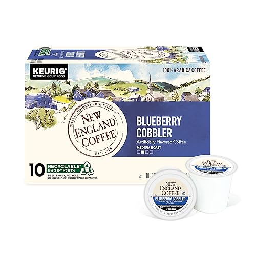 New England Coffee Single Serve Pods, Blueberry Cobbler Medium Roast