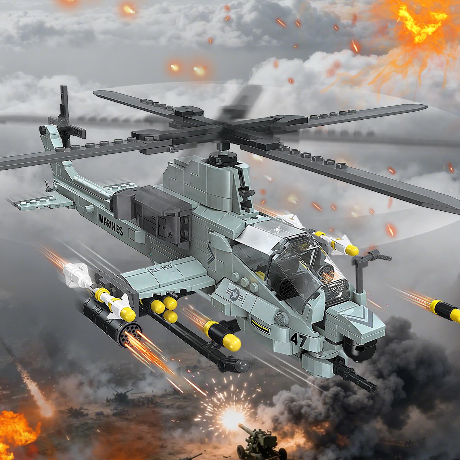 Amazon.co.jp: AH-1Z バイパーアタックヘリコプタービルディング
