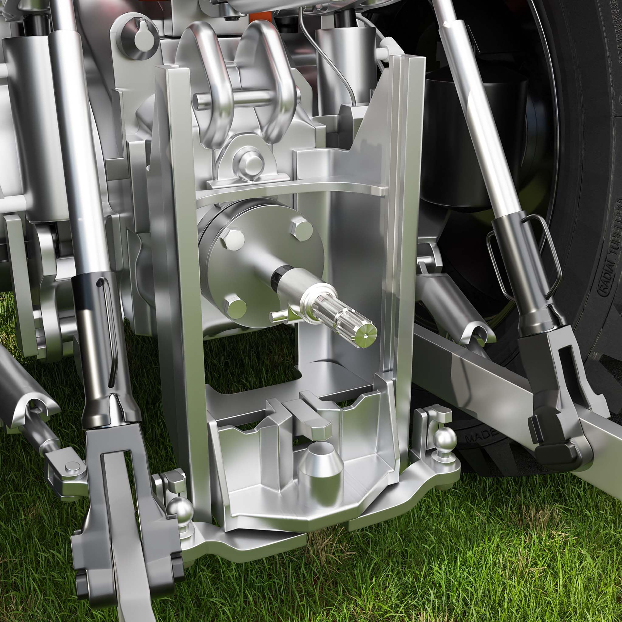WilTec Toma de Fuerza, PTO 160 mm Casquillo con Eje Estriado 1 3/8" 6 Eje de Salida 8-32x38x6 Tractor
