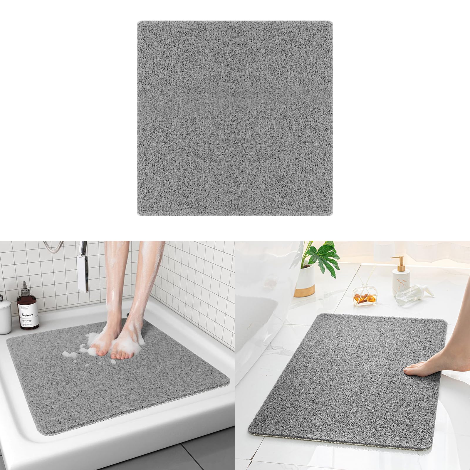 Tapis de bain antidérapant 60 x 60 cm pour résoudre le problème des sols humides et glissants