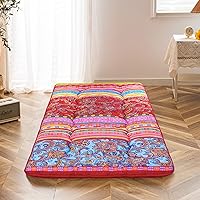 Vista 60 de Colchón de Futón de Suelo Japonés Triangular Gris, Tapete de Tatami Tapete Portátil para Acampar Almohadilla para Dormir para Niños Plegable