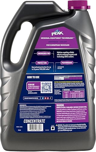 Miniatura 2 de PEAK OET Extended Life - Anticongelanterefrigerante concentrado violeta para vehículos europeos, 1 galón