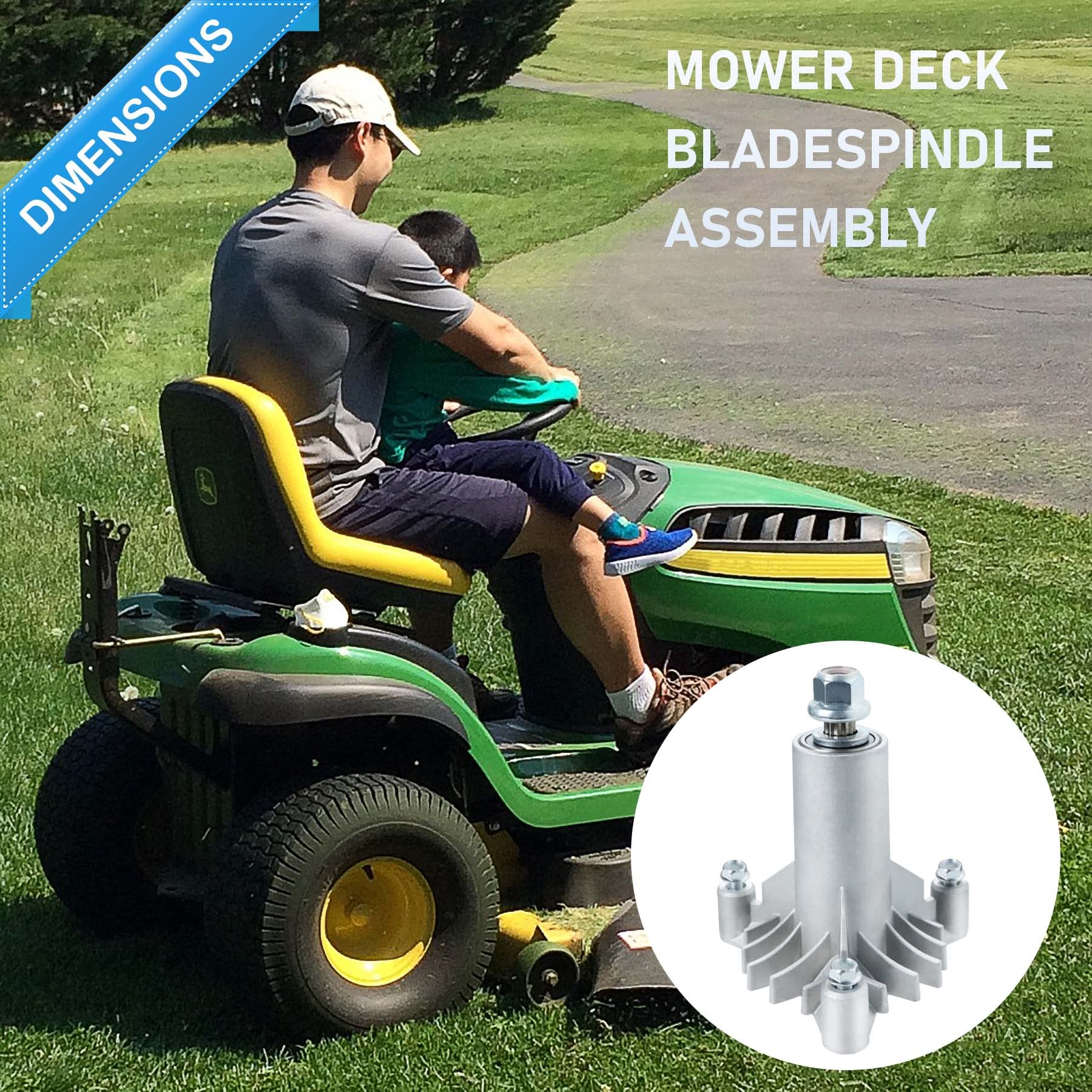 2 piezas de repuesto de montaje de husillo para 42 "cortacésped Deck AYP 130794 532130794 Husqvarna 532130794 CT130 LR12 LT125 LT130