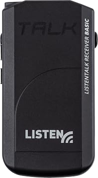 Listen Technologies LKR-12-A0 ListenTALK Receiver Basic North America, Operating Frequency 1920 to 1930MHz, Indoor 100m/Outdoor 200m Range, Simple Up and Down Volume Control