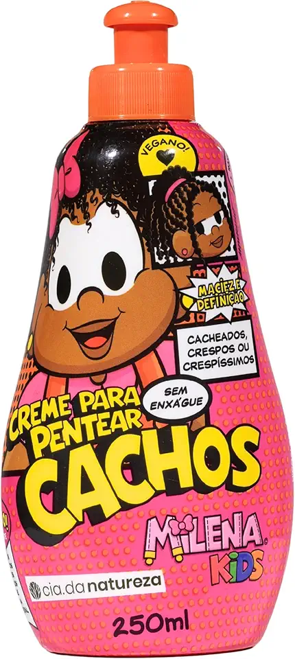 Cia Da Natureza - Cremoso Pent Turma Da Monica 250Ml Milena Cachos/Crespos