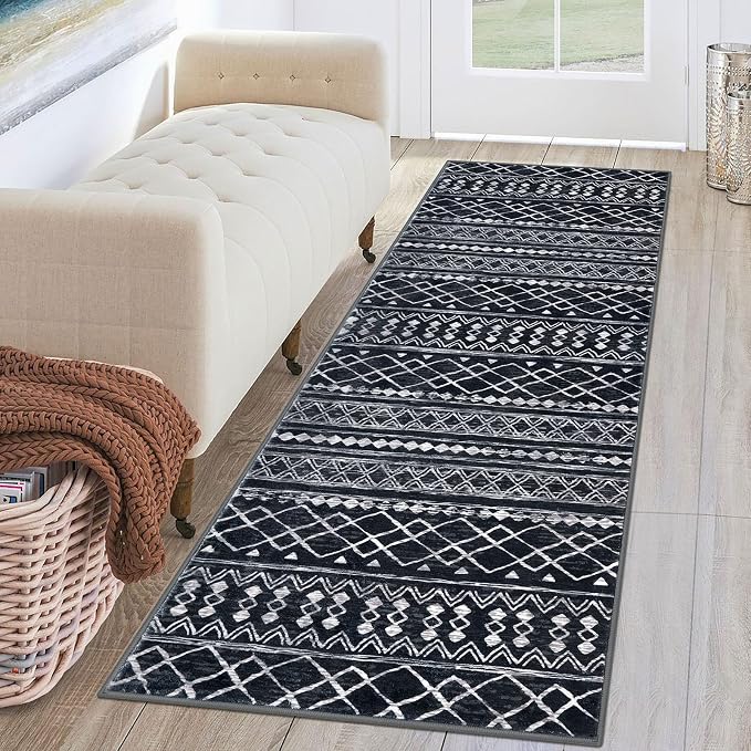 Amazon.com: KUTA Moroccan Washable Hallway Runner Rug, 2x6 Non-Slip ...