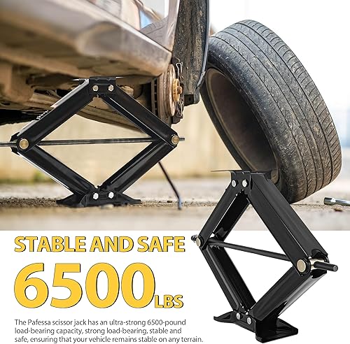 Miniatura 5 de Estabilizador de gato de tijera para autocaravana, 6500 libras, resistente, 24 pulgadas, estabilizador de remolque, nivelación, gato de tijera para