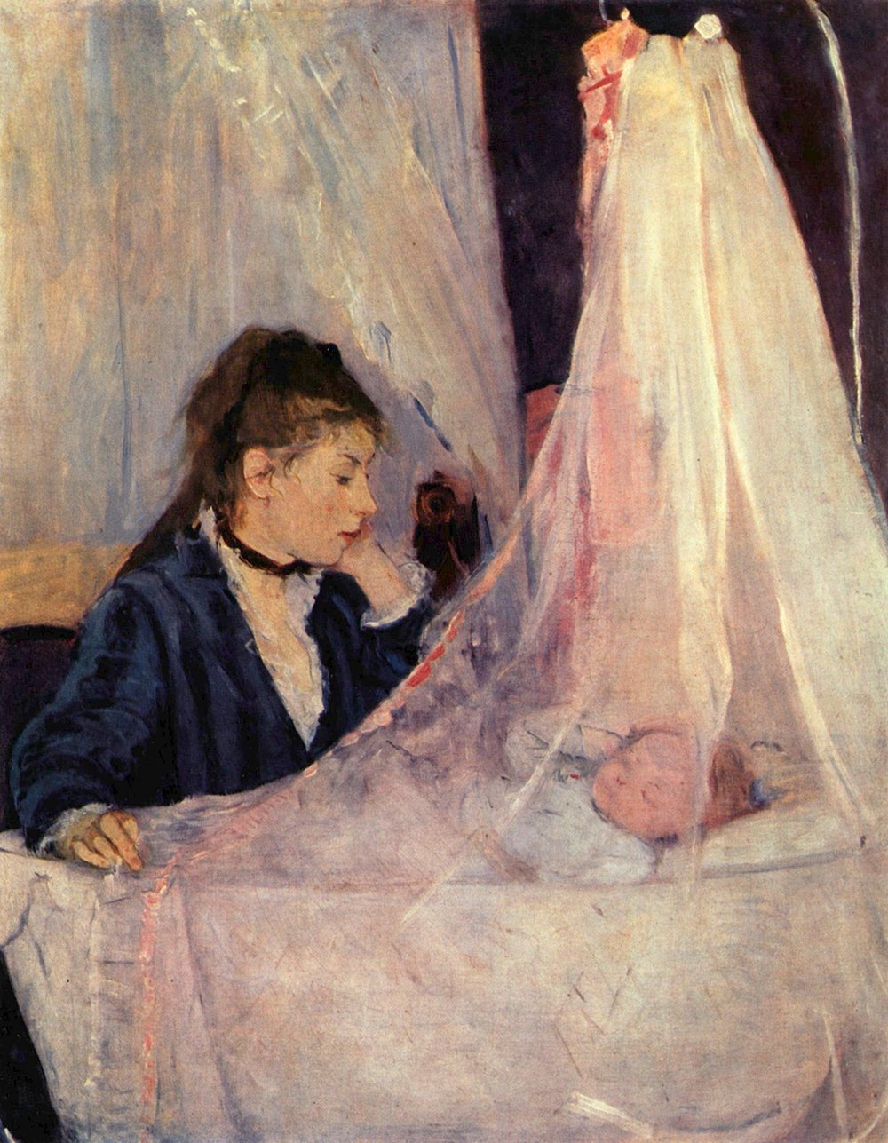 Berthe Morisot The Cradle grand tableau impressionnisme poster mat