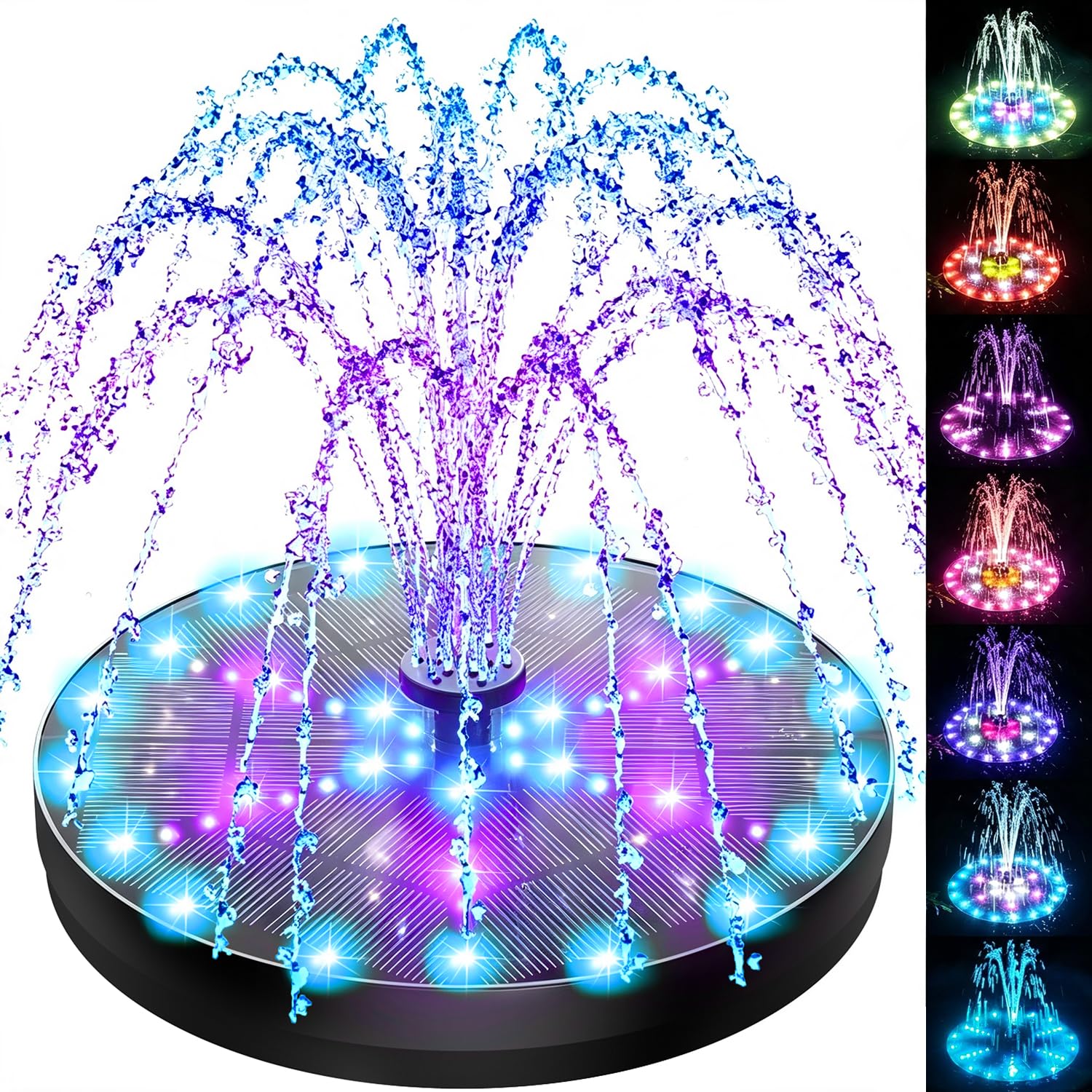 SZMP 60 LED Solar Fountain