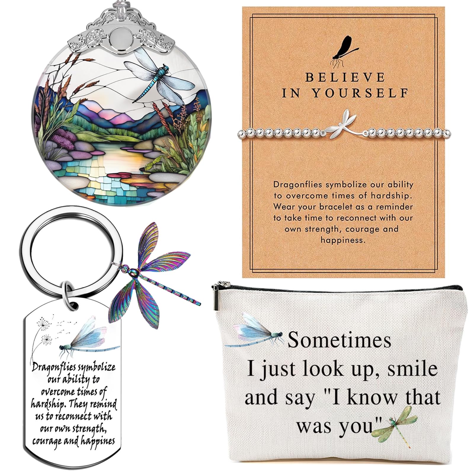 CORNER RUNNER Dragonfly Gifts for Women – Inspirational Dragonflies Accessories For Women Girls Nature Lovers