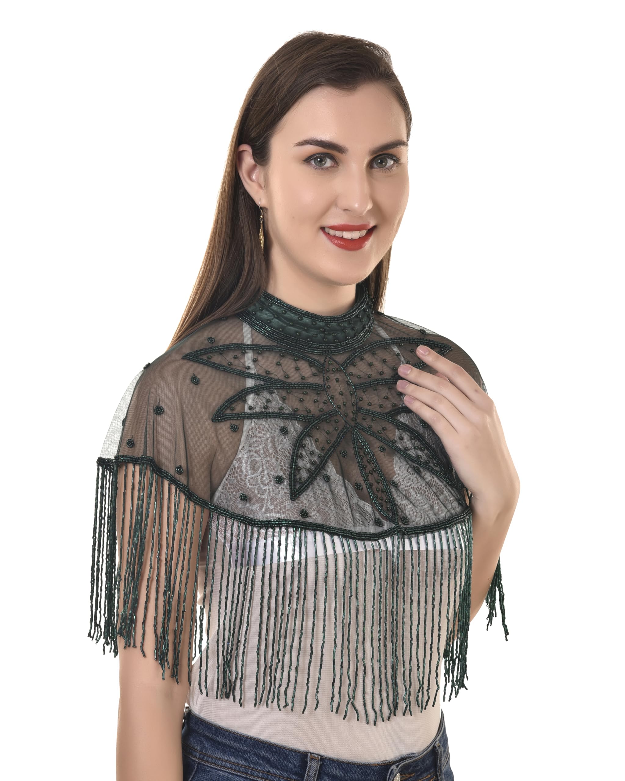 Net poncho For Girls Start Ponchu Capes Shrug-image-44