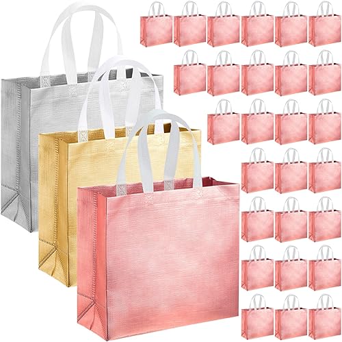 Eccliy 60 bolsas de regalo reutilizables, regalos de la semana de la CNA, bolsa de compras de comestibles 2025 con asas, agradecimiento para bodas