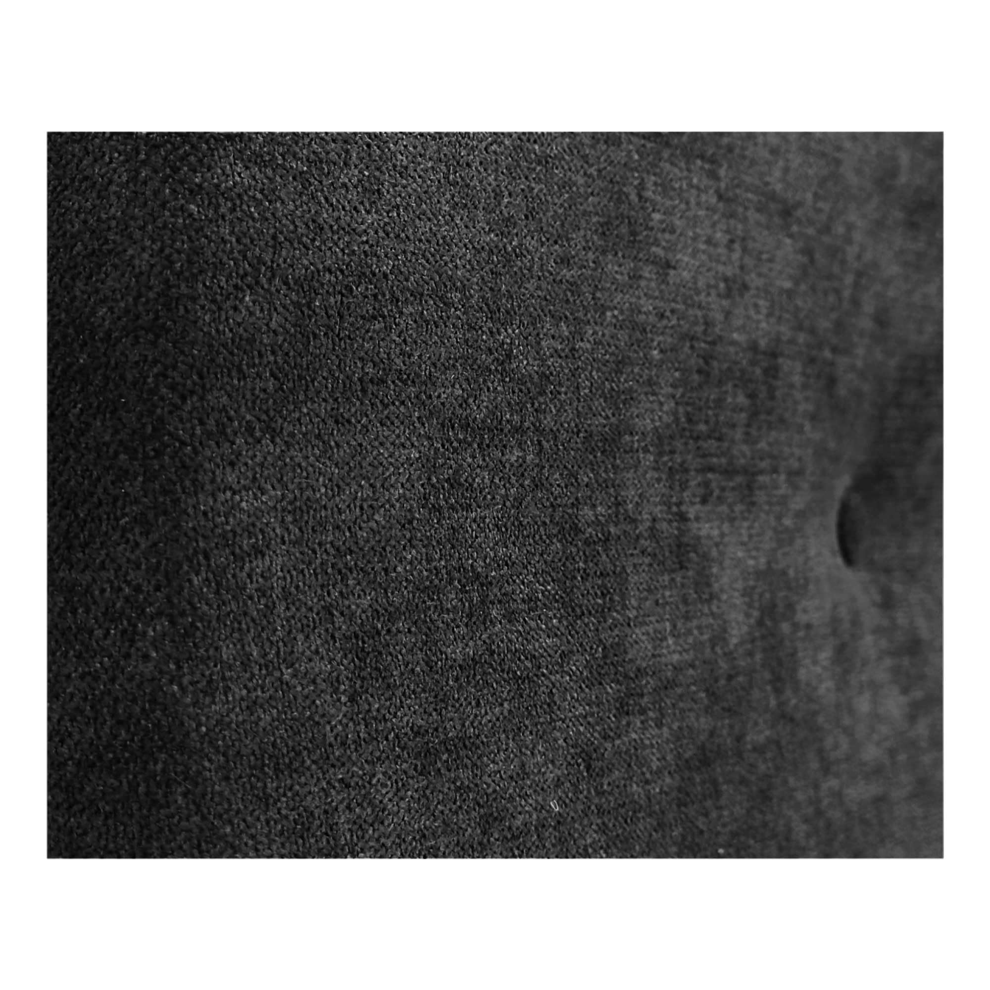 DHOME Testata in Similpelle o Tessuto Acualine Liscio con Bottoni Rivestiti in ALTA GAMMA Testata Letto di Lusso Imbottita Moderna (Tessuto Nero, 90x50cm (Letti 80/90))