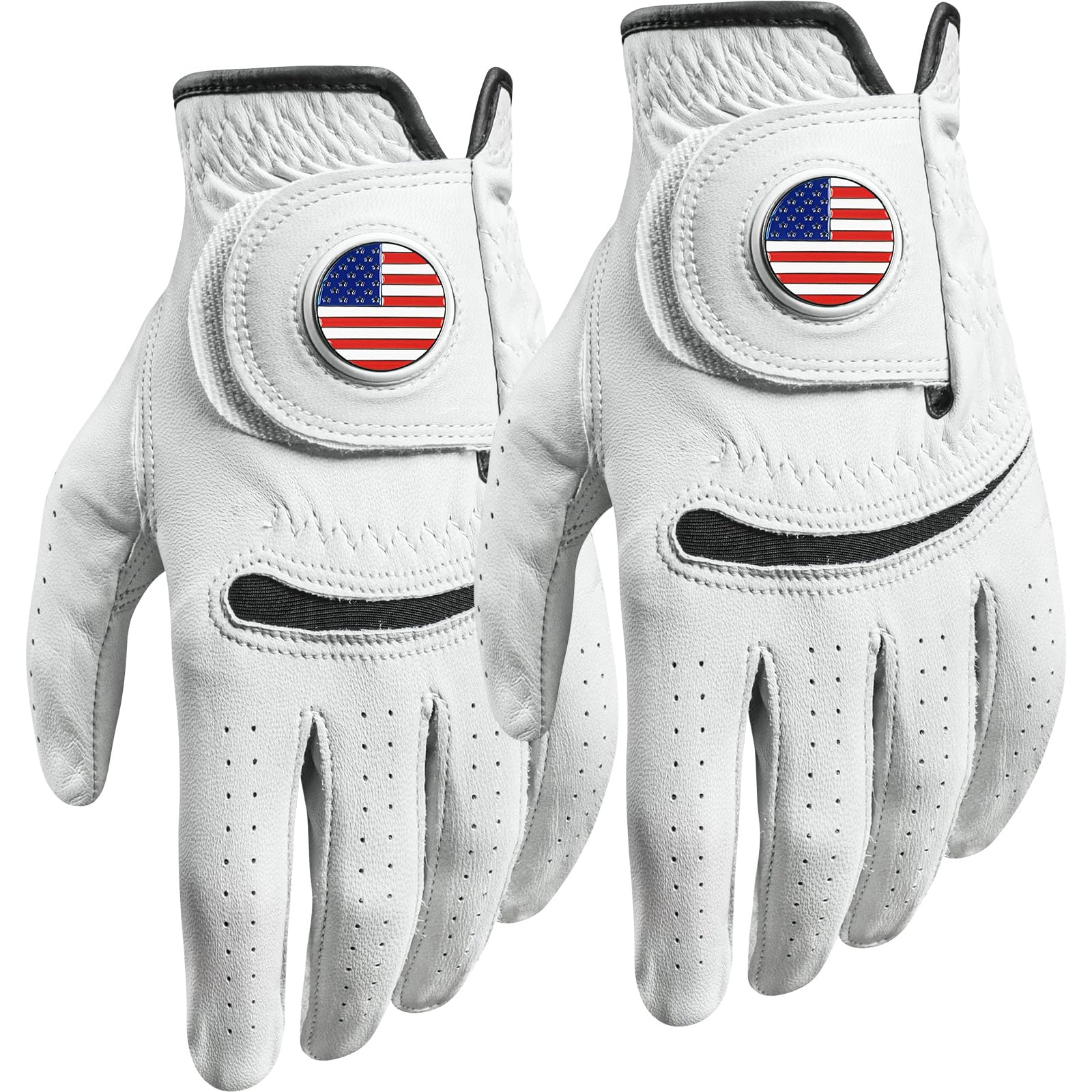Guantes de golf de cuero de alta flexibilidad para caballeros 7