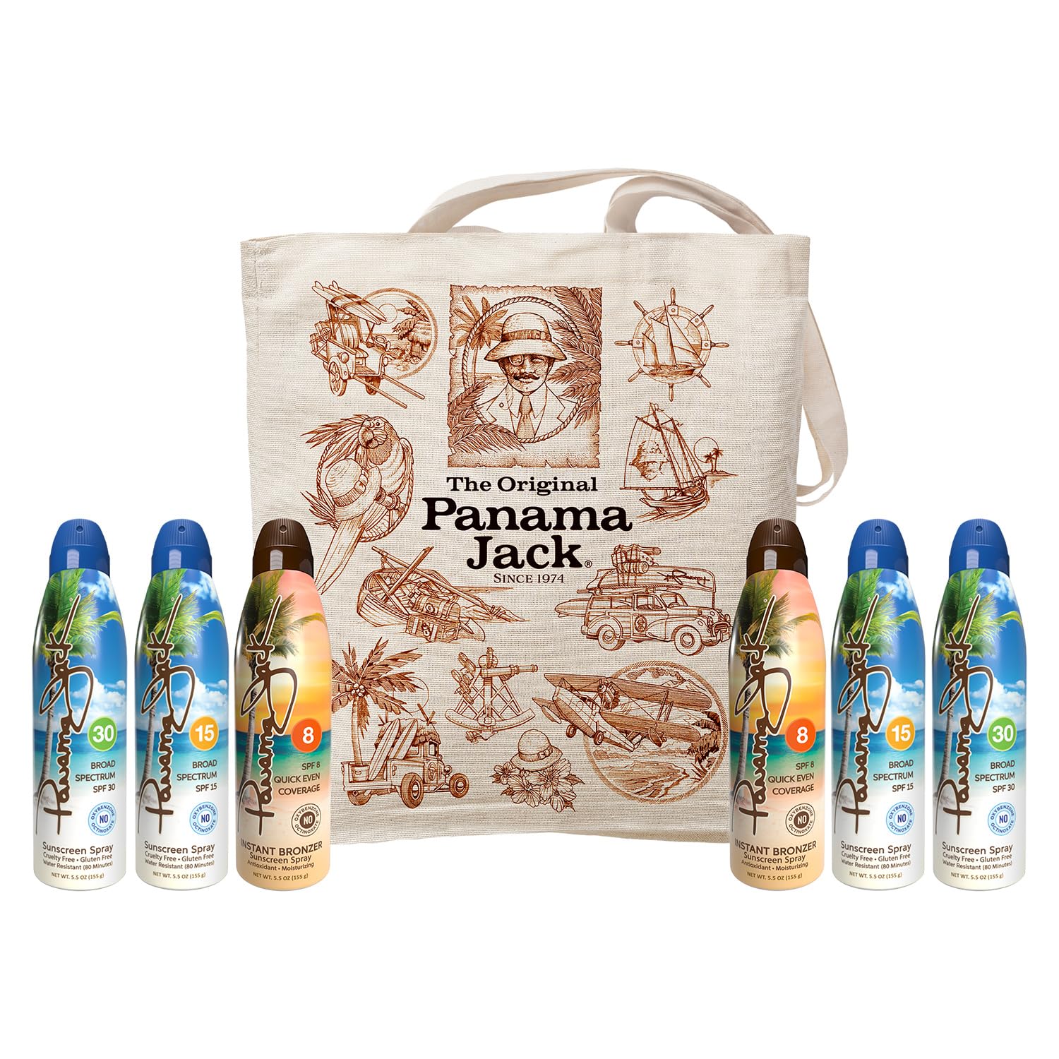 Panama Jack Sunscreen Packs - The perfect Sunscreens and Skin Care for every Occasion Original Sprays