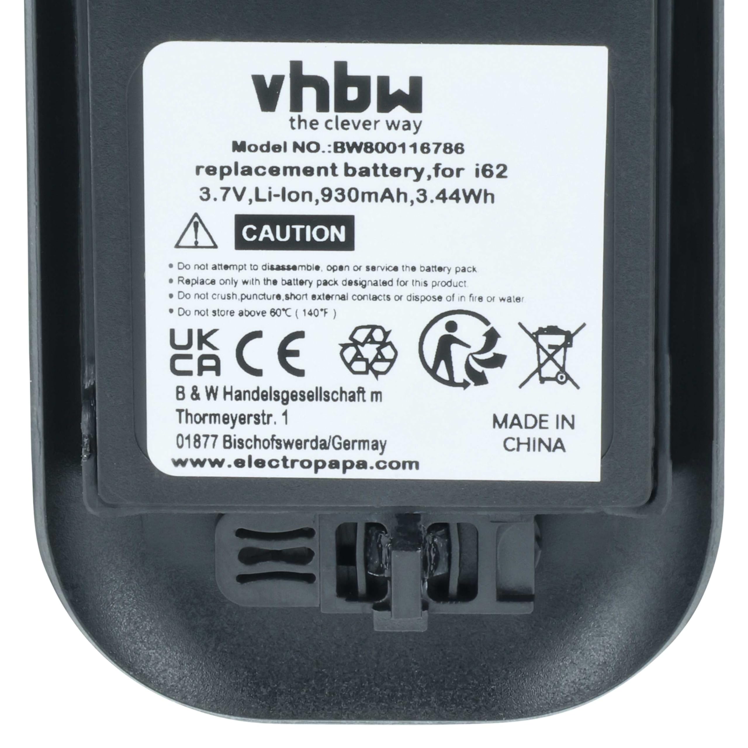 vhbw 10x batteria compatibile con Alcatel Omnitouch 8118, 8128 telefono fisso cordless (930mAh, 3,7V, Li-Ion) nero