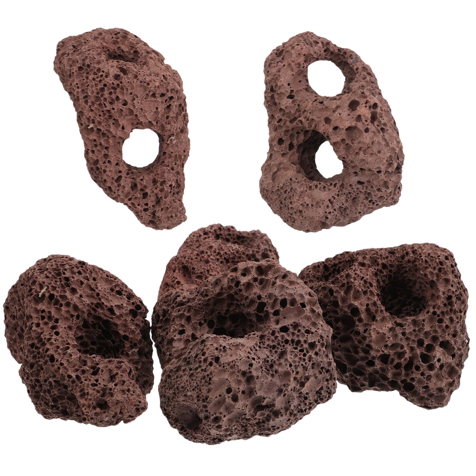 Roche volcanique pour aquarium résistante au soleil | Pierres de plantation durables pour bassins