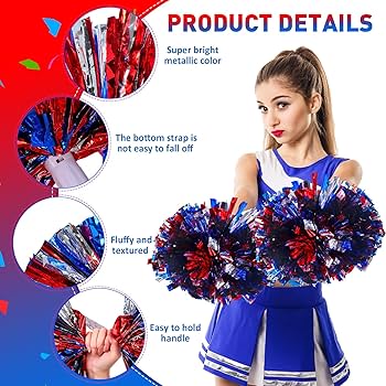 チアリーディング　スタジャン　ボンボン付き 2個入スターポンポンカット仕上げSSサイズ（シルバーMIX