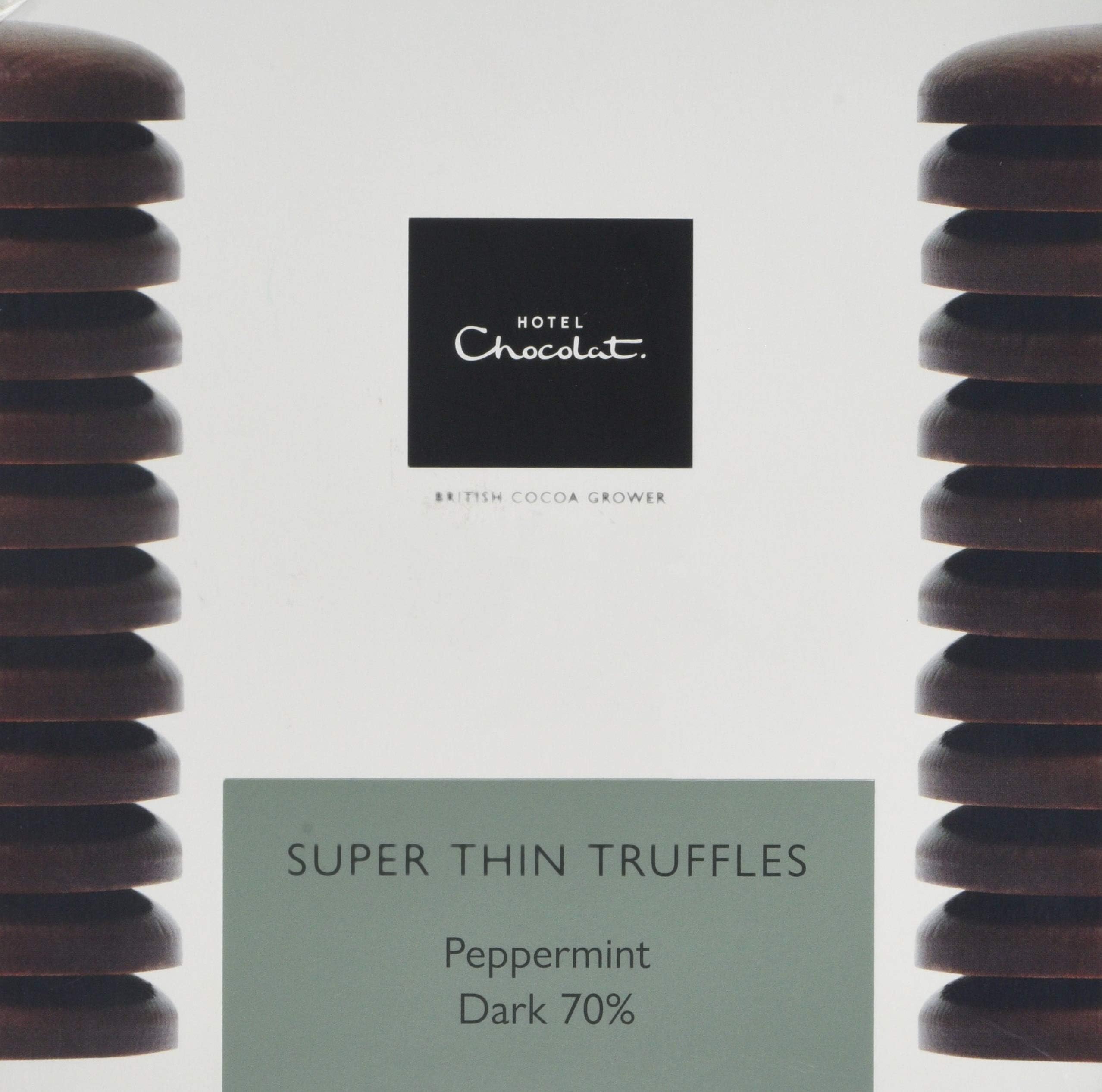 Hotel Chocolat Super Thin Mint Truffles- Dark Chocolate, 215 g