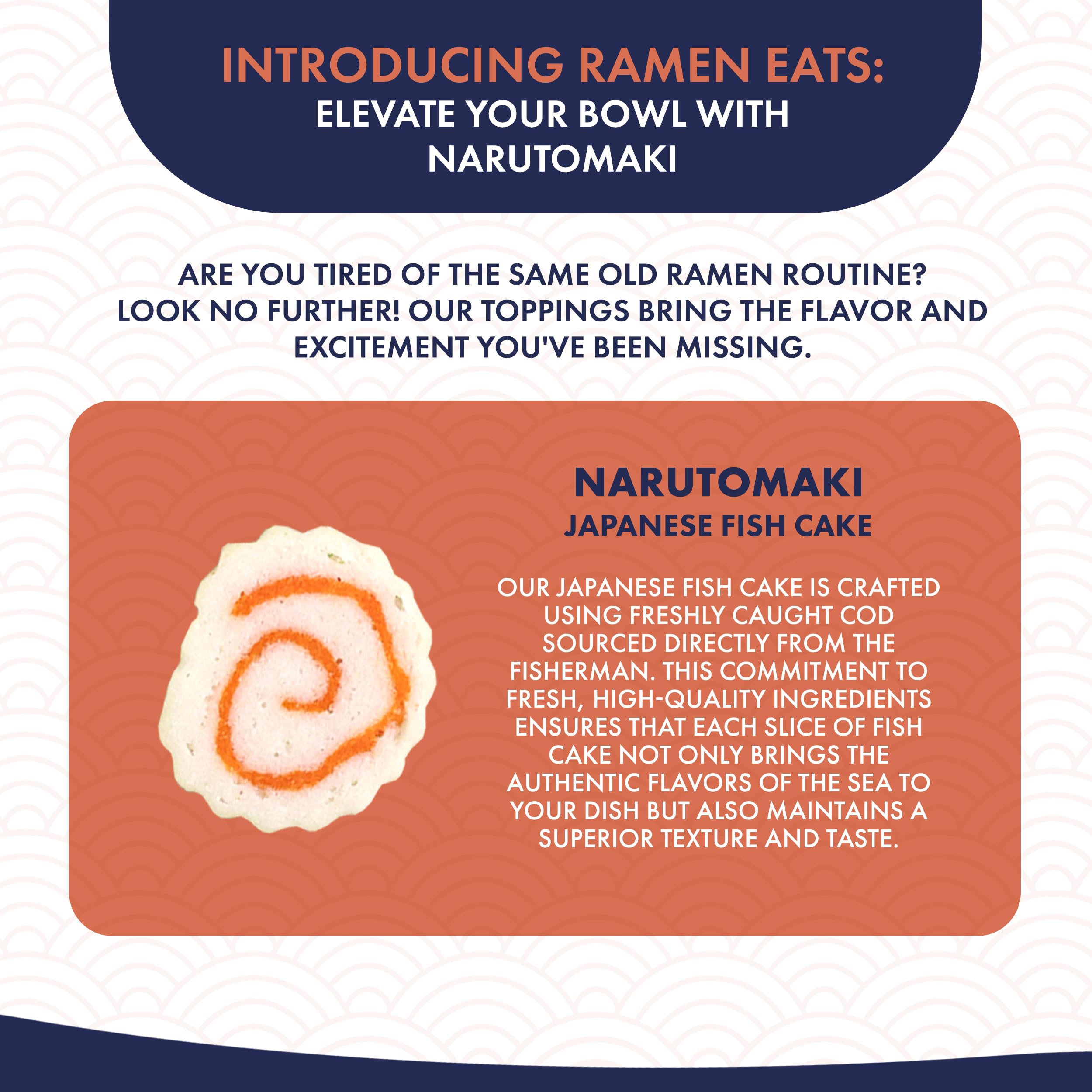 Ramen Eats Dehydrated Fish Cake Narutomaki Noodle Topping 3 OZ (Standard)